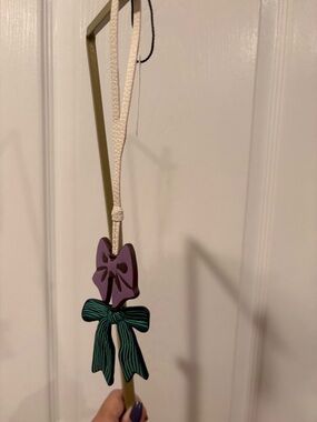 Vera Bradley Leather Bag Charm Bow